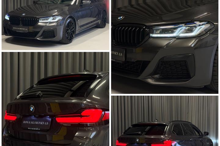 Grå BMW 530e fra 2021