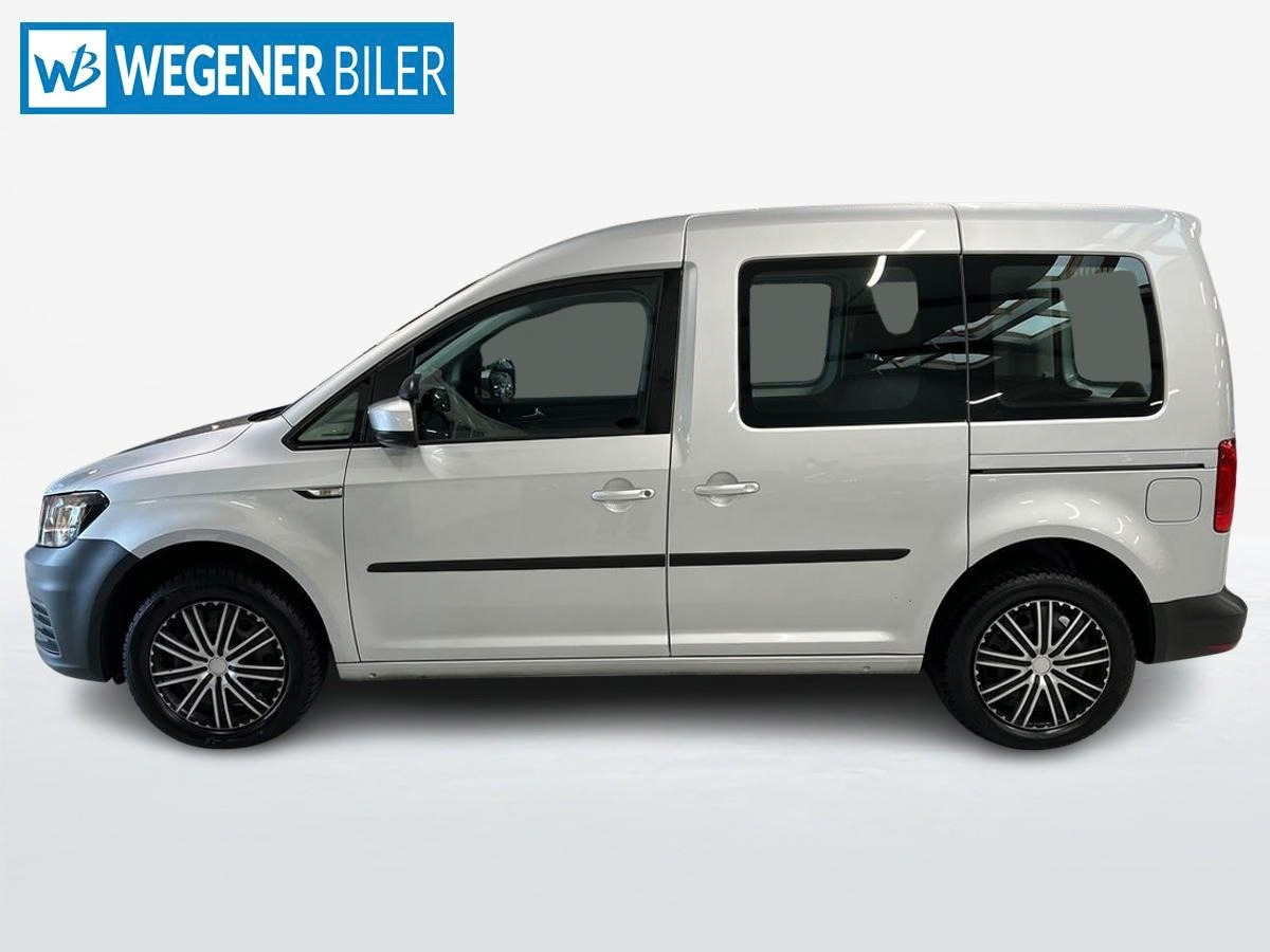 Sølv VW Caddy fra 2016