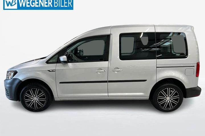 Sølv VW Caddy fra 2016