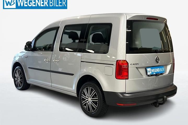Sølv VW Caddy fra 2016