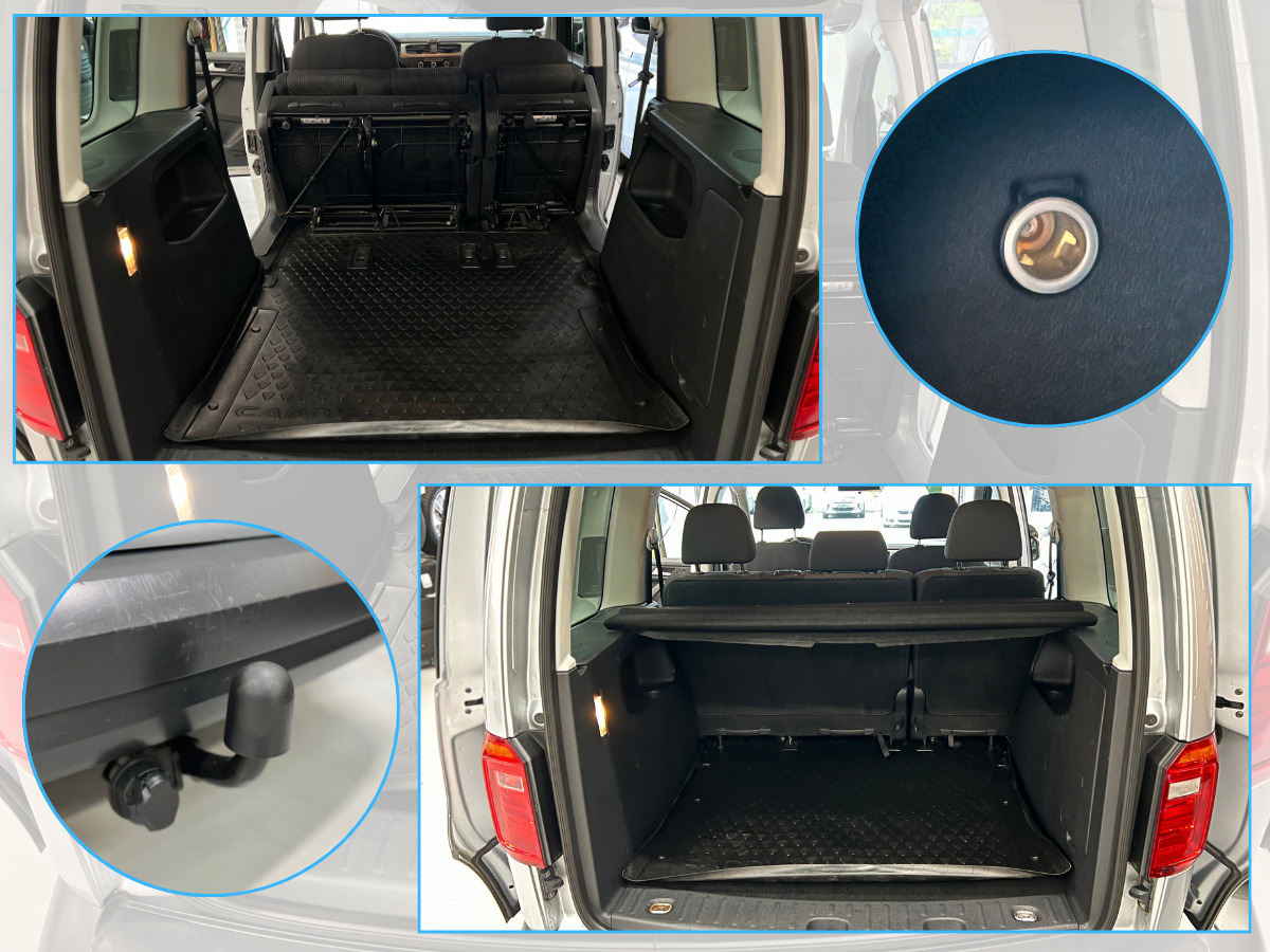 Sølv VW Caddy fra 2016