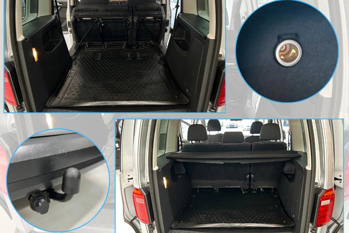 Sølv VW Caddy fra 2016