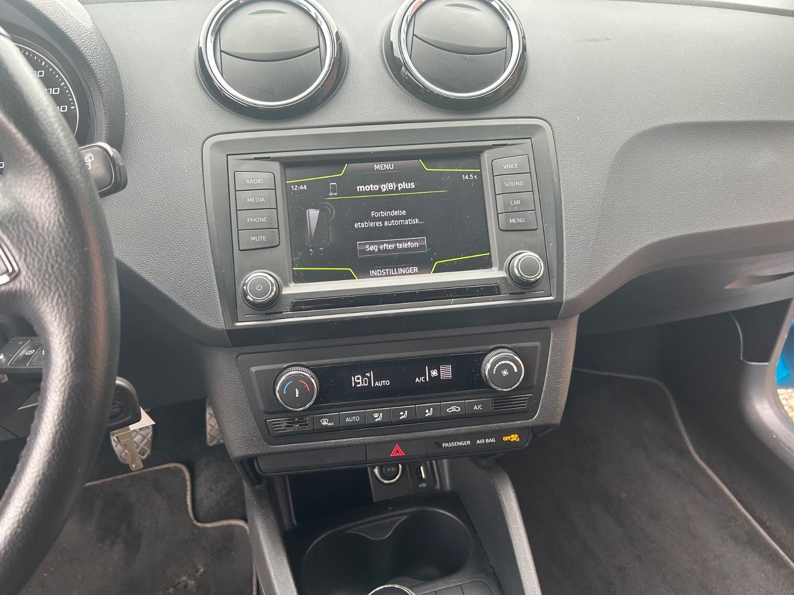 Blå Seat Ibiza fra 2016