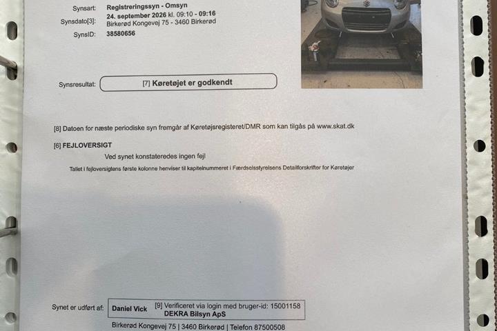 Sølv Suzuki Alto fra 2010