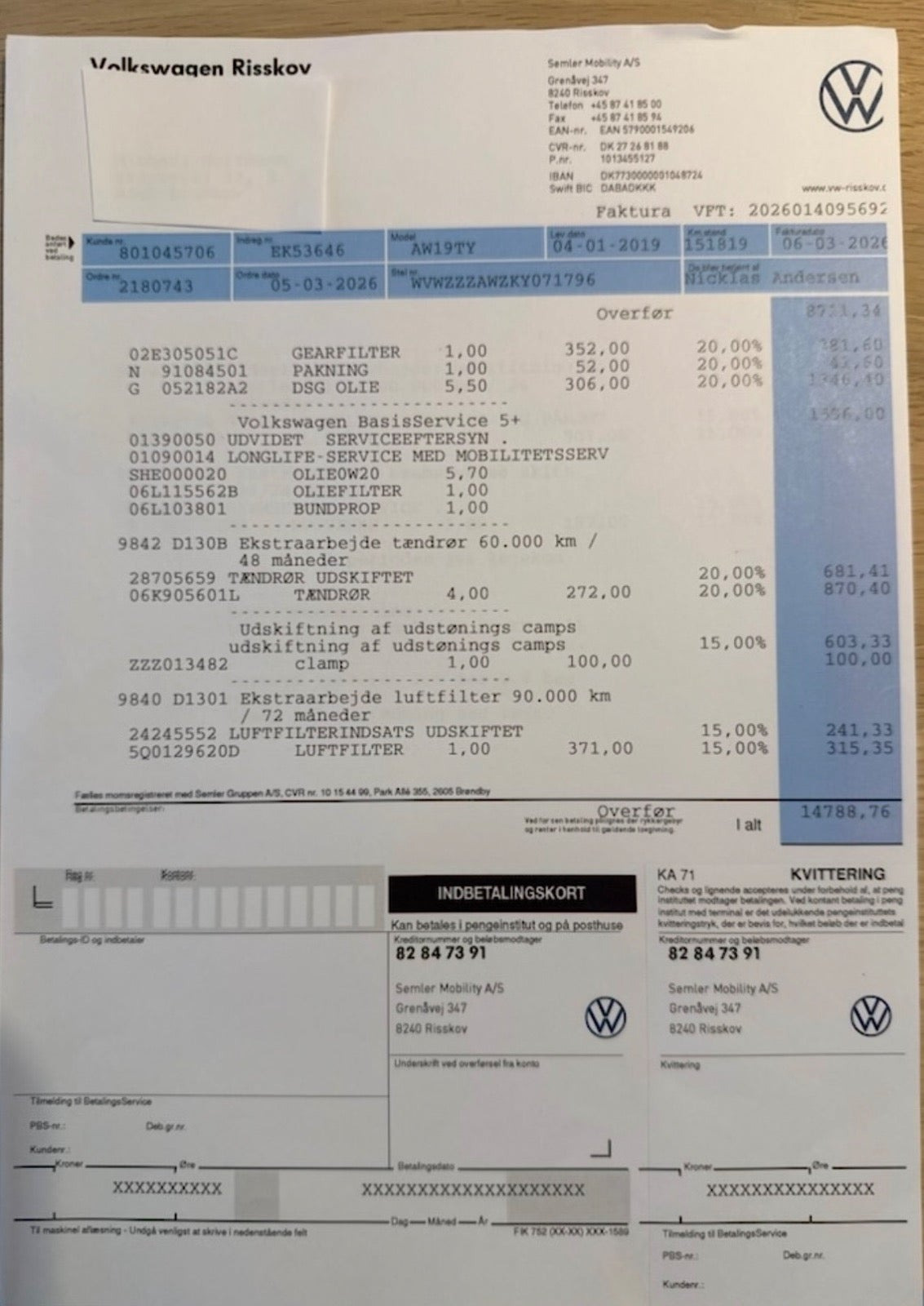 Bronze VW Polo fra 2019