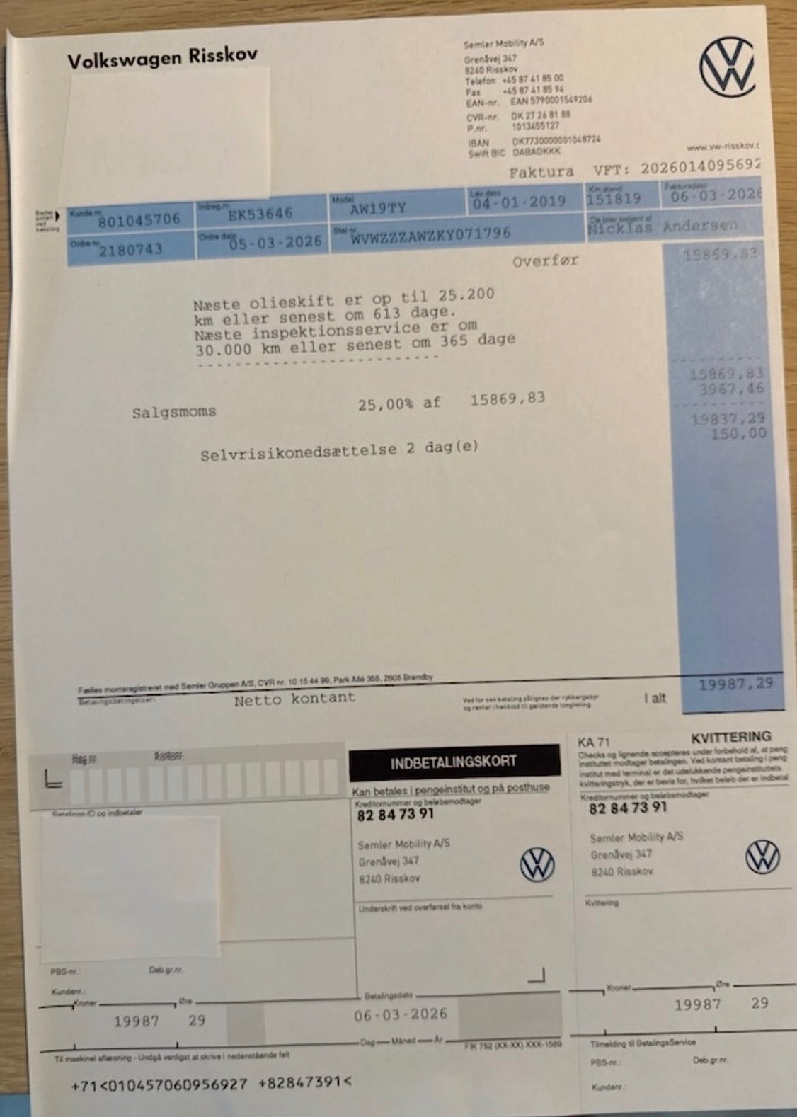 Bronze VW Polo fra 2019