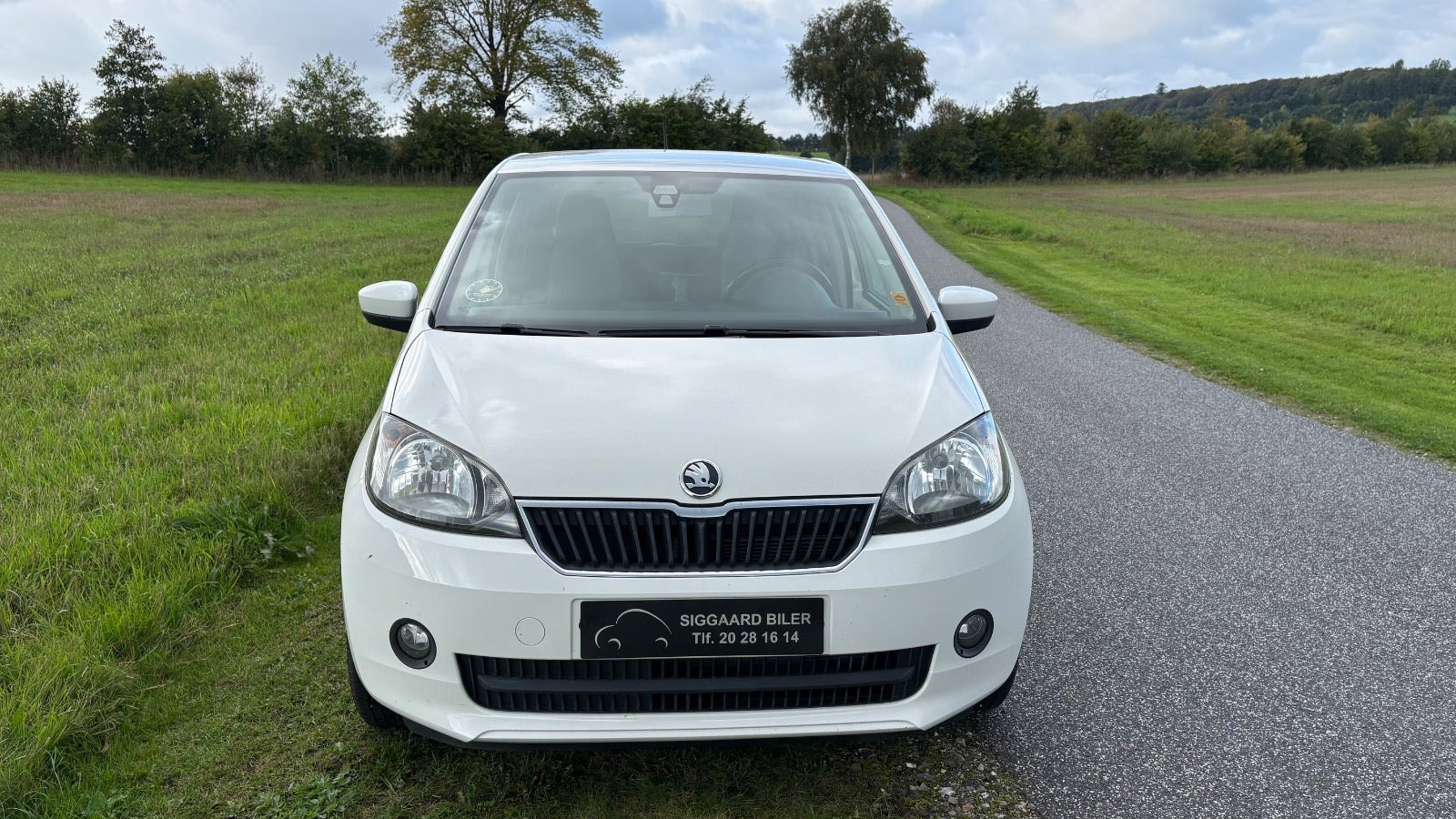 Hvid Skoda Citigo fra 2015