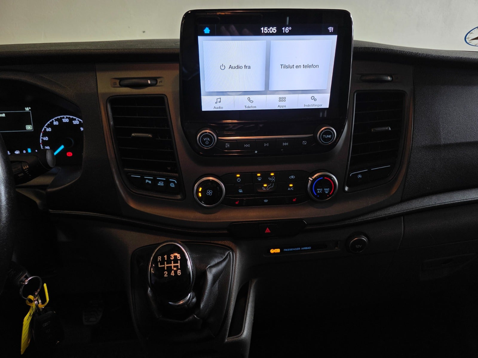 Hvid Ford Transit Custom 280 L1 fra 2019