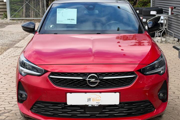 Rød Opel Corsa-e fra 2023