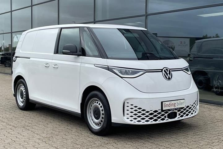 Hvid VW ID.Buzz fra 2026 set udefra