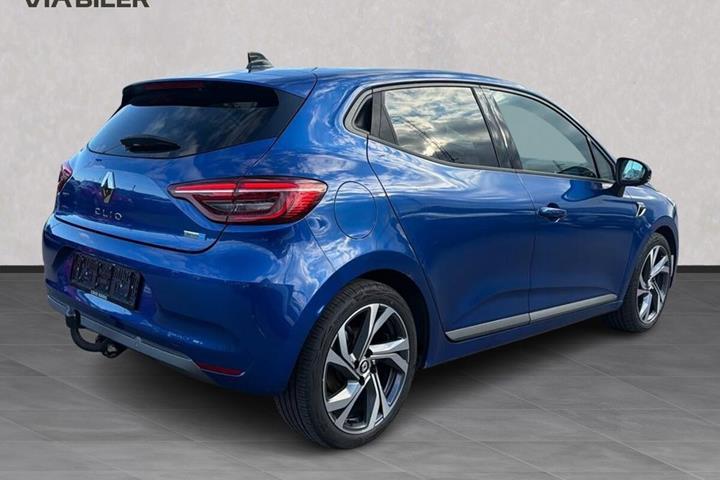 Blå Renault Clio fra 2023