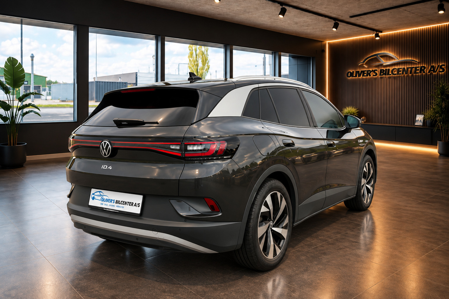 Grå VW ID.4 fra 2021