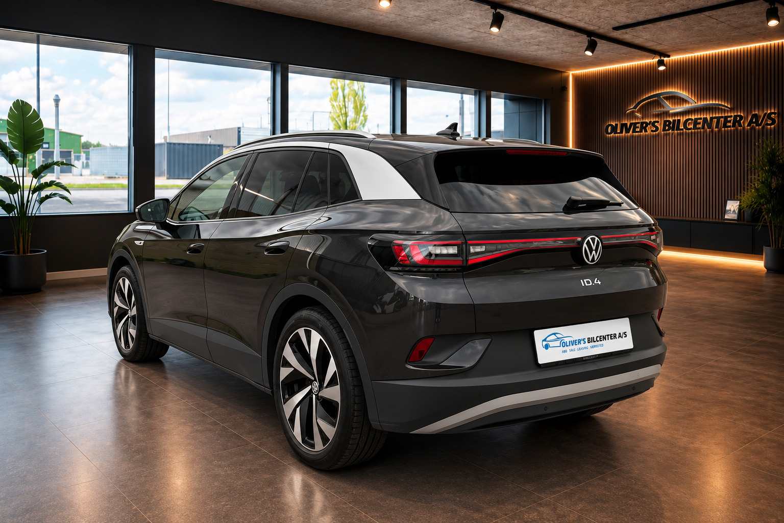 Grå VW ID.4 fra 2021
