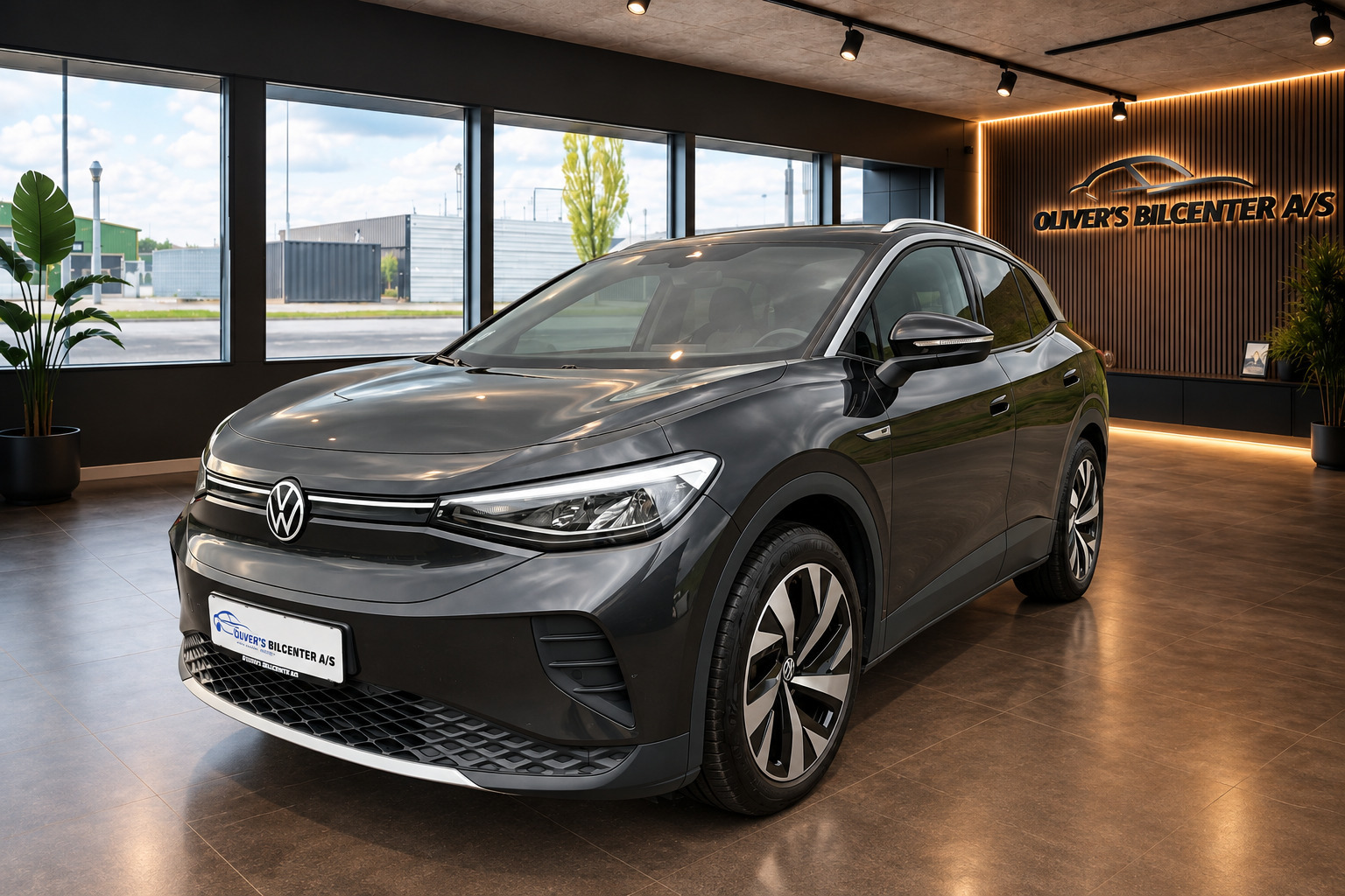 Grå VW ID.4 fra 2021