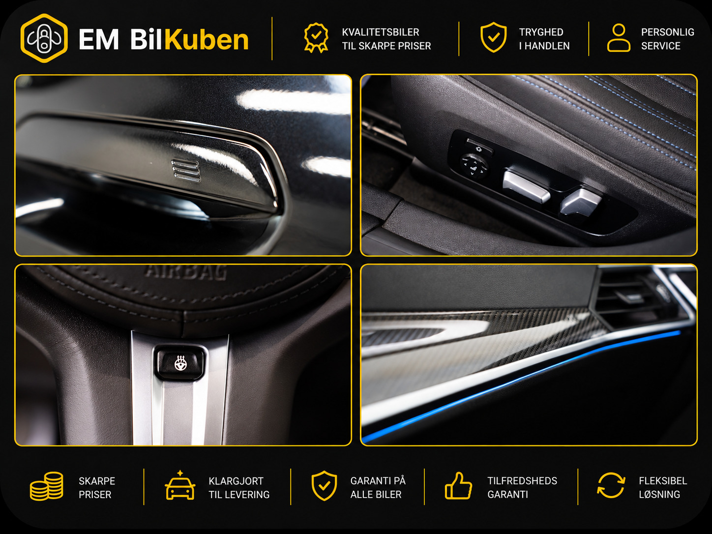 Rød BMW i4 fra 2023