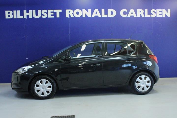 Sort Opel Corsa fra 2015