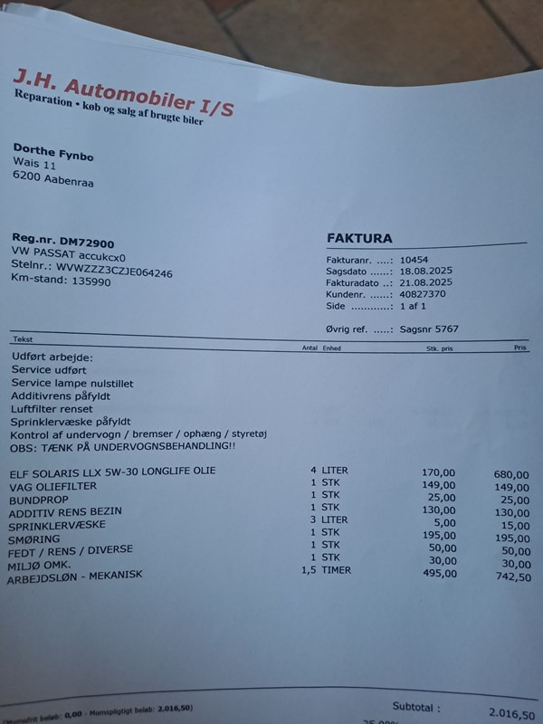 undefined VW Passat fra 2017