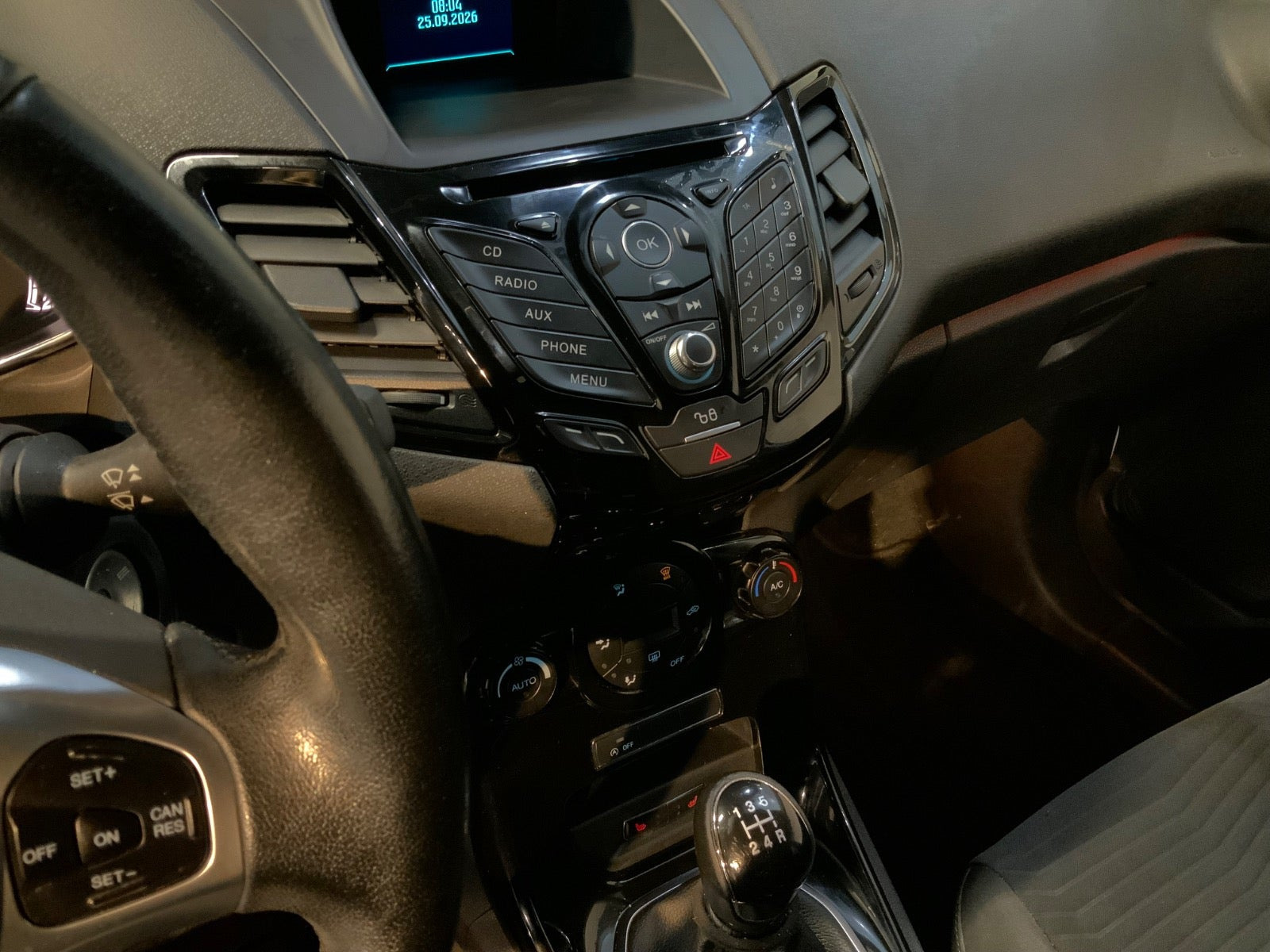 Hvid Ford Fiesta fra 2015