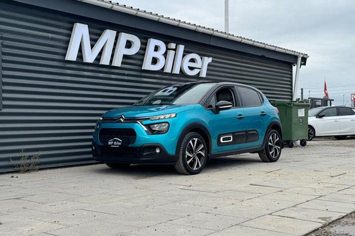 Blå Citroën C3 fra 2020