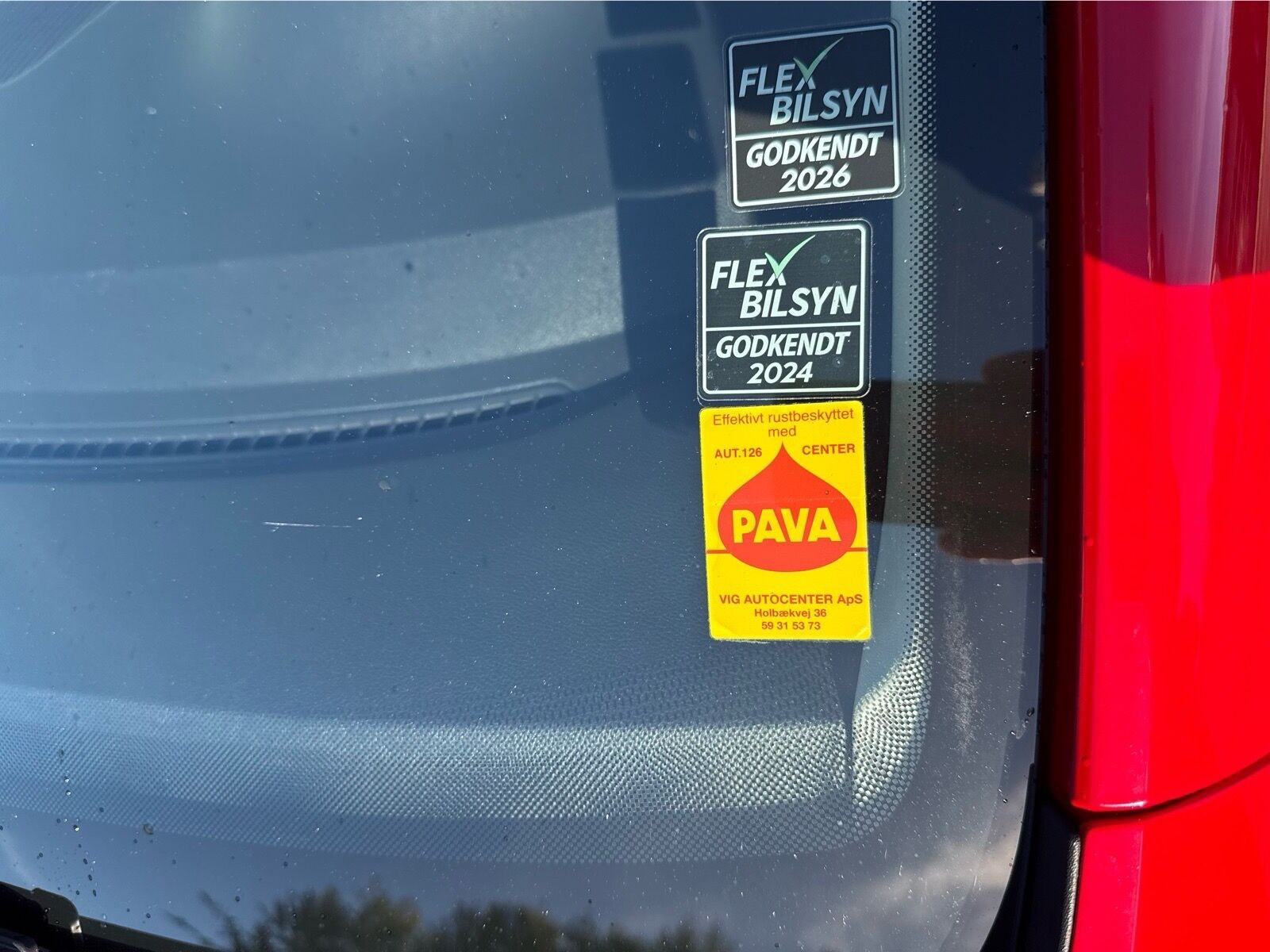 Rød VW UP! fra 2014