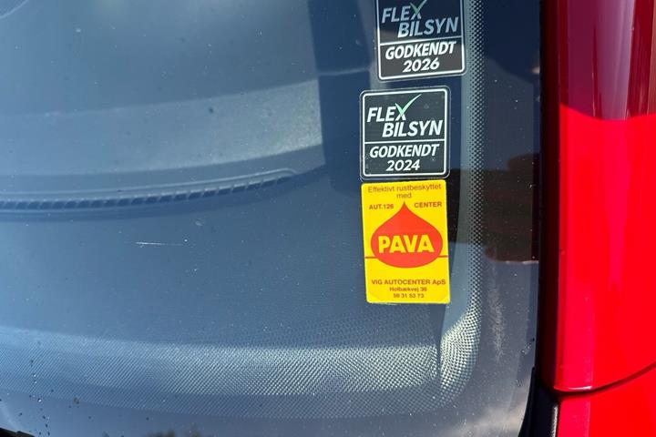 Rød VW UP! fra 2014