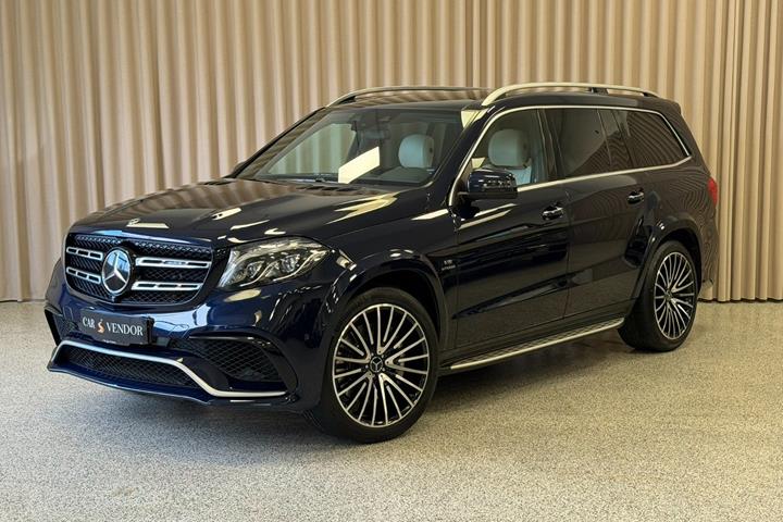 Blå Mercedes GLS63 fra 2018