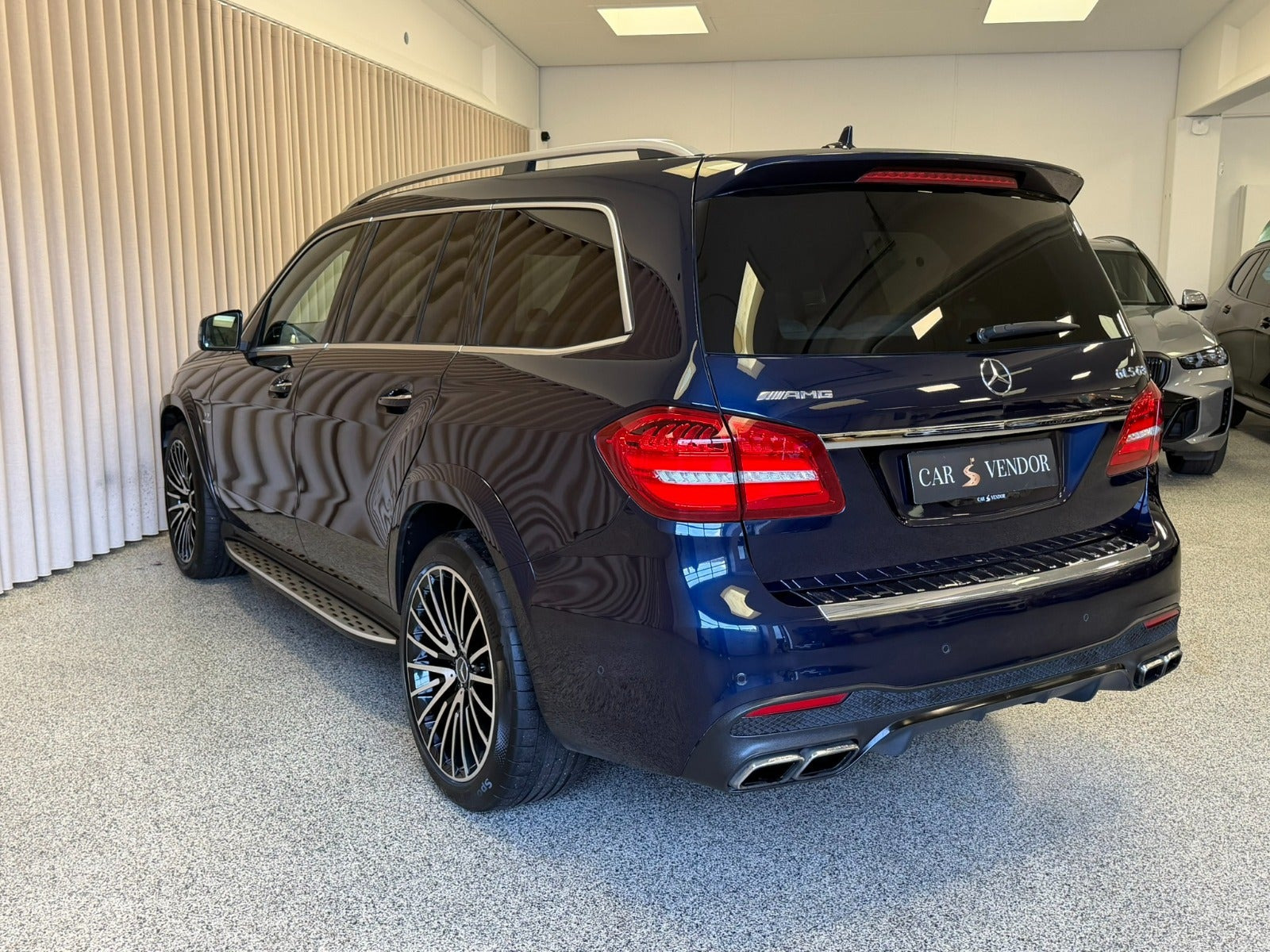 Blå Mercedes GLS63 fra 2018