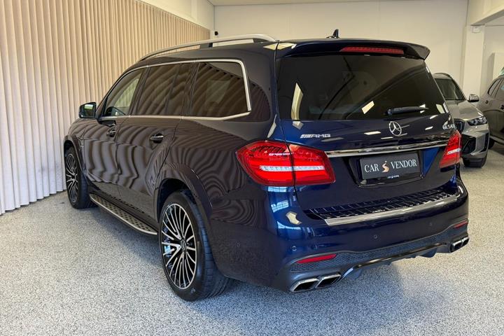 Blå Mercedes GLS63 fra 2018
