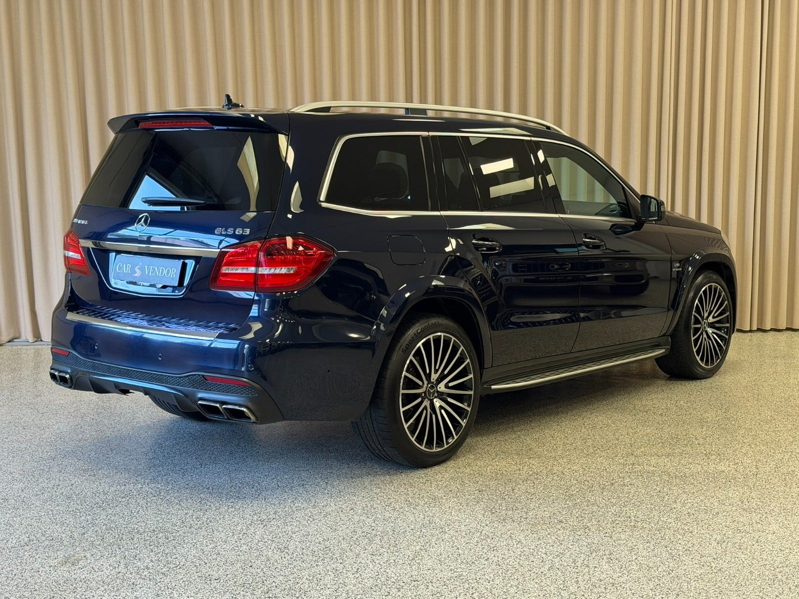 Blå Mercedes GLS63 fra 2018