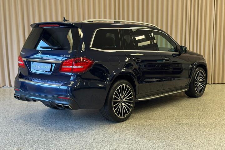 Blå Mercedes GLS63 fra 2018