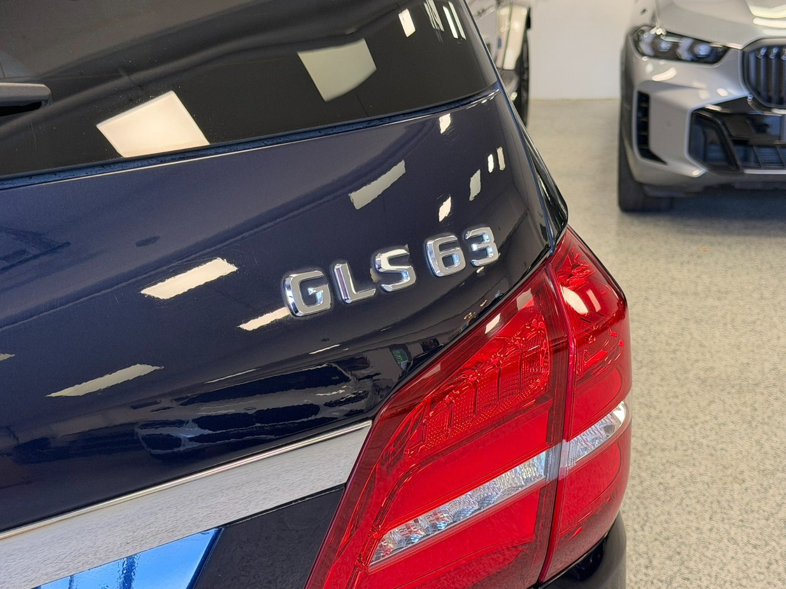 Blå Mercedes GLS63 fra 2018
