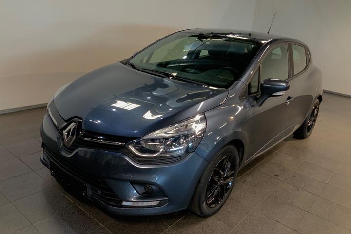 Grå Renault Clio IV fra 2018 set udefra