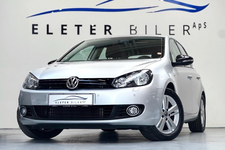 Sølv VW Golf VI fra 2012