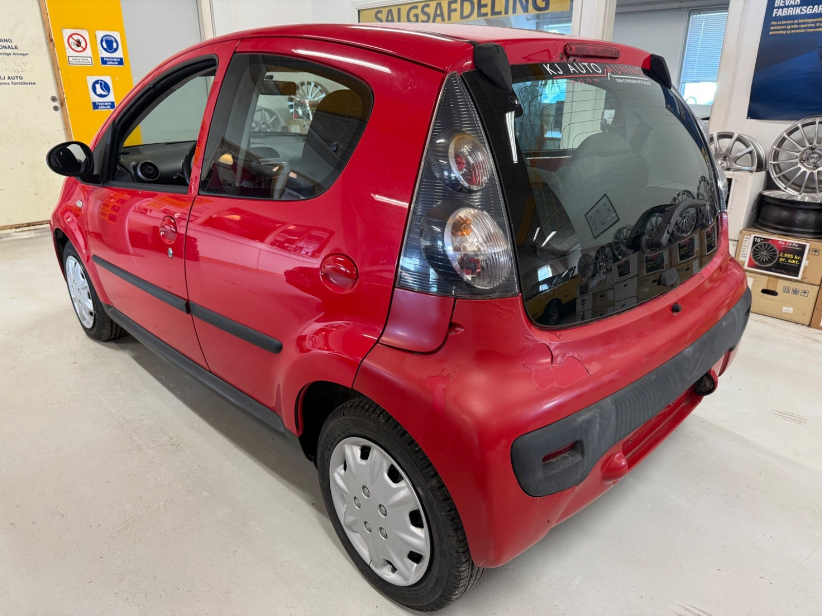 Rød Citroën C1 fra 2006