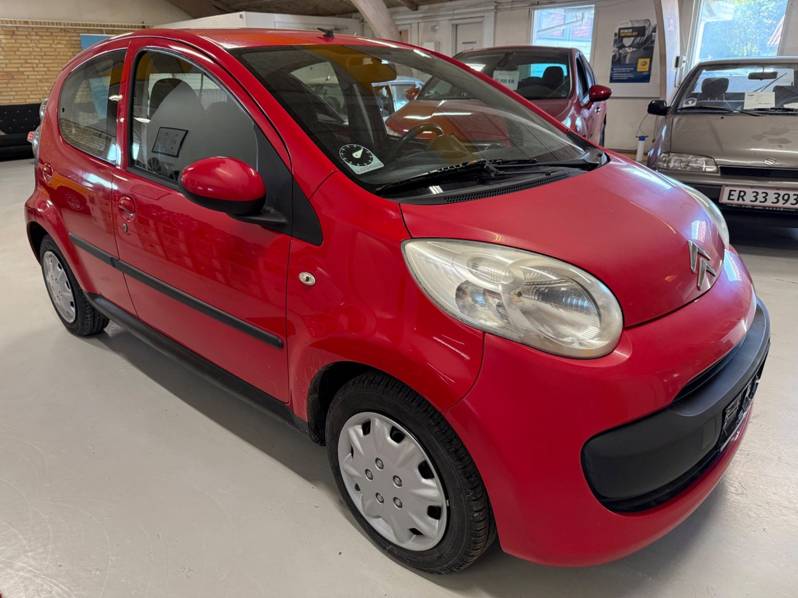Rød Citroën C1 fra 2006