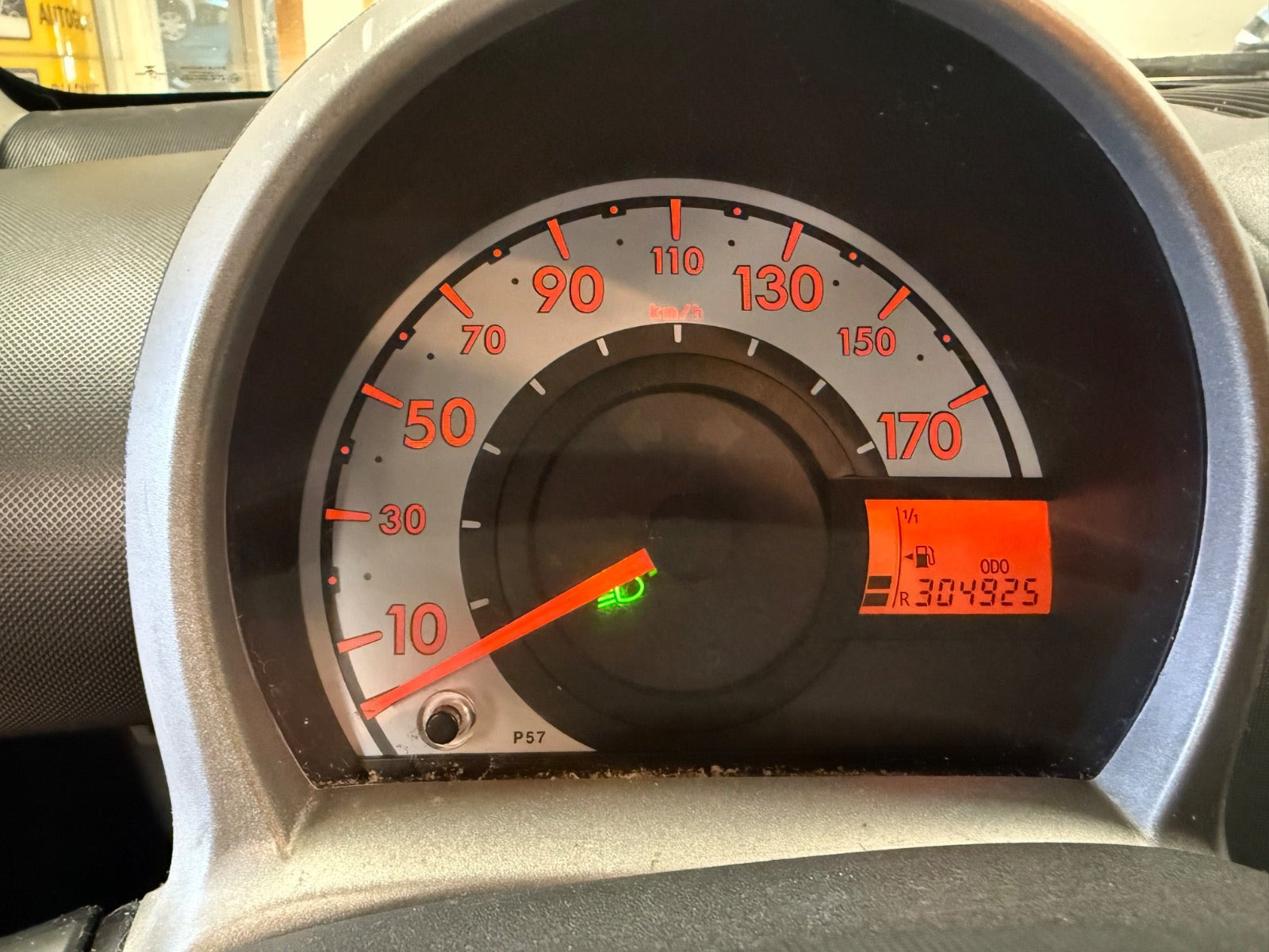 Rød Citroën C1 fra 2006