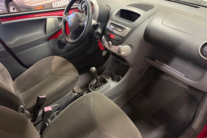 Rød Citroën C1 fra 2006