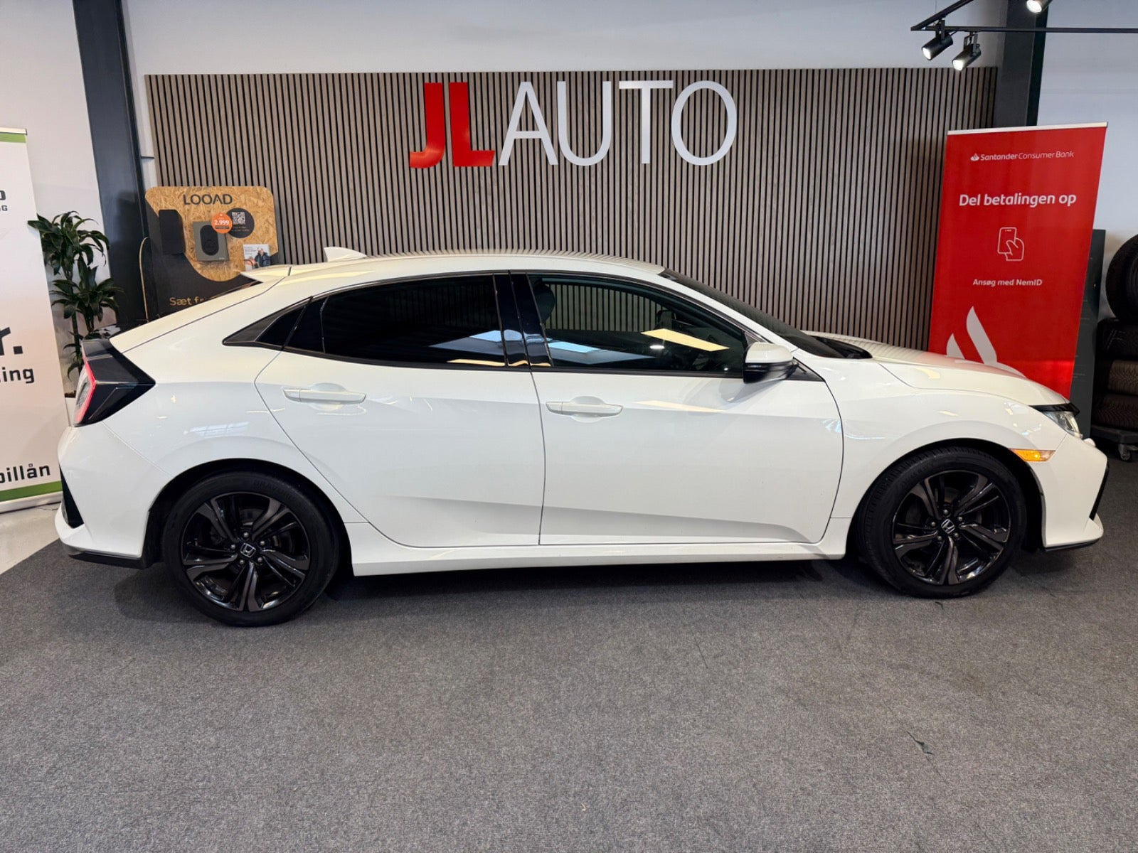 Hvid Honda Civic fra 2018