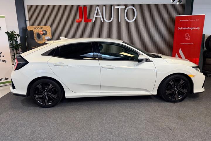 Hvid Honda Civic fra 2018