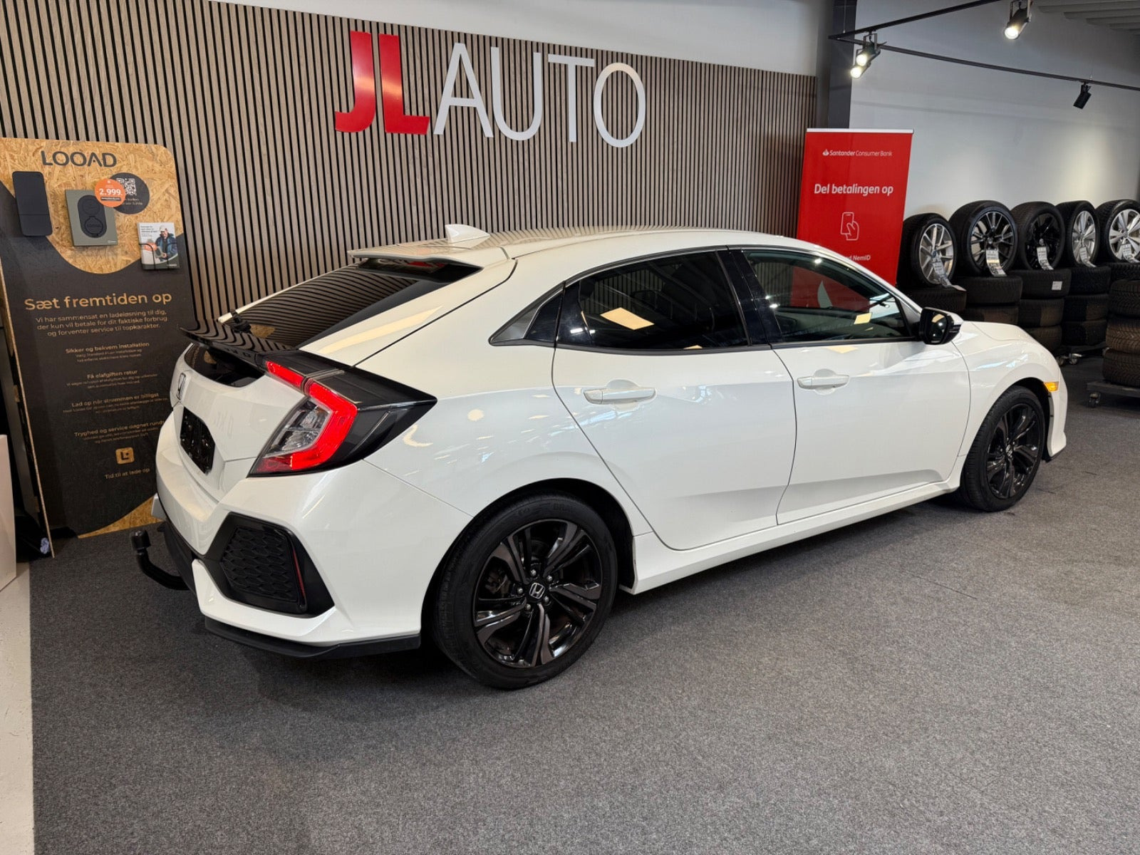 Hvid Honda Civic fra 2018