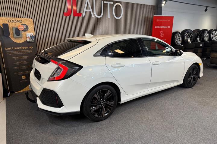 Hvid Honda Civic fra 2018