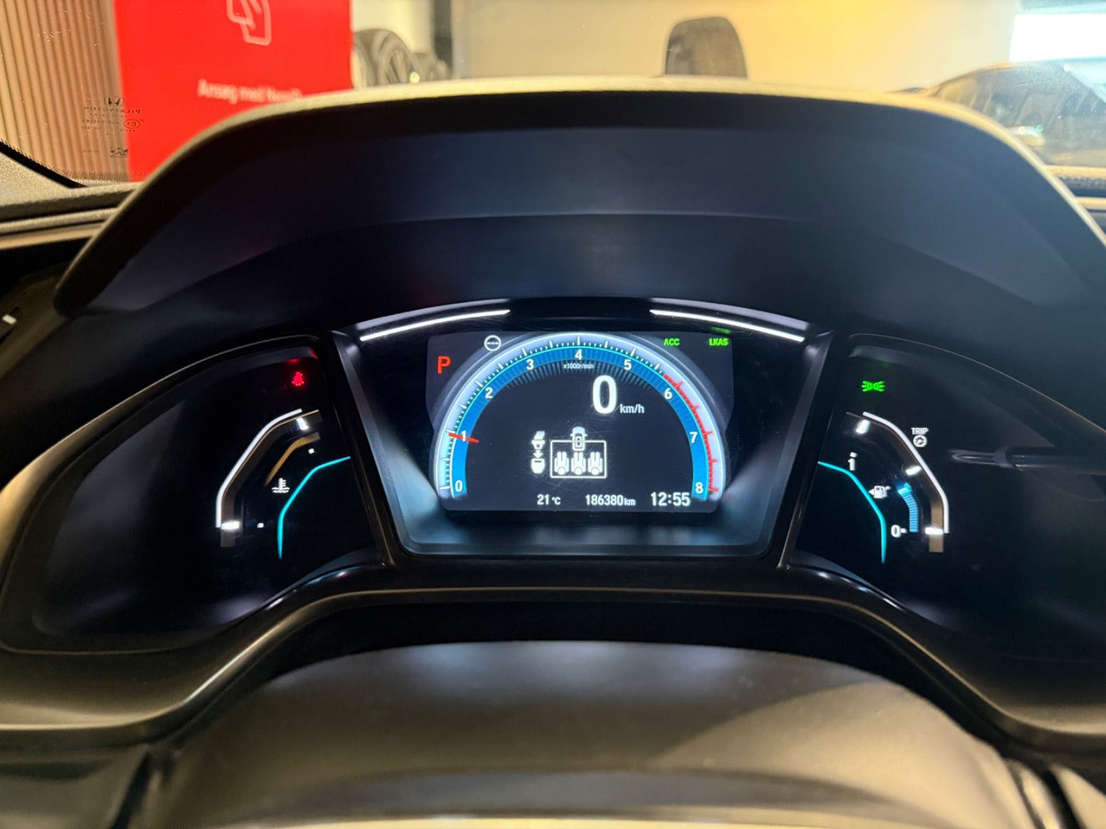Hvid Honda Civic fra 2018