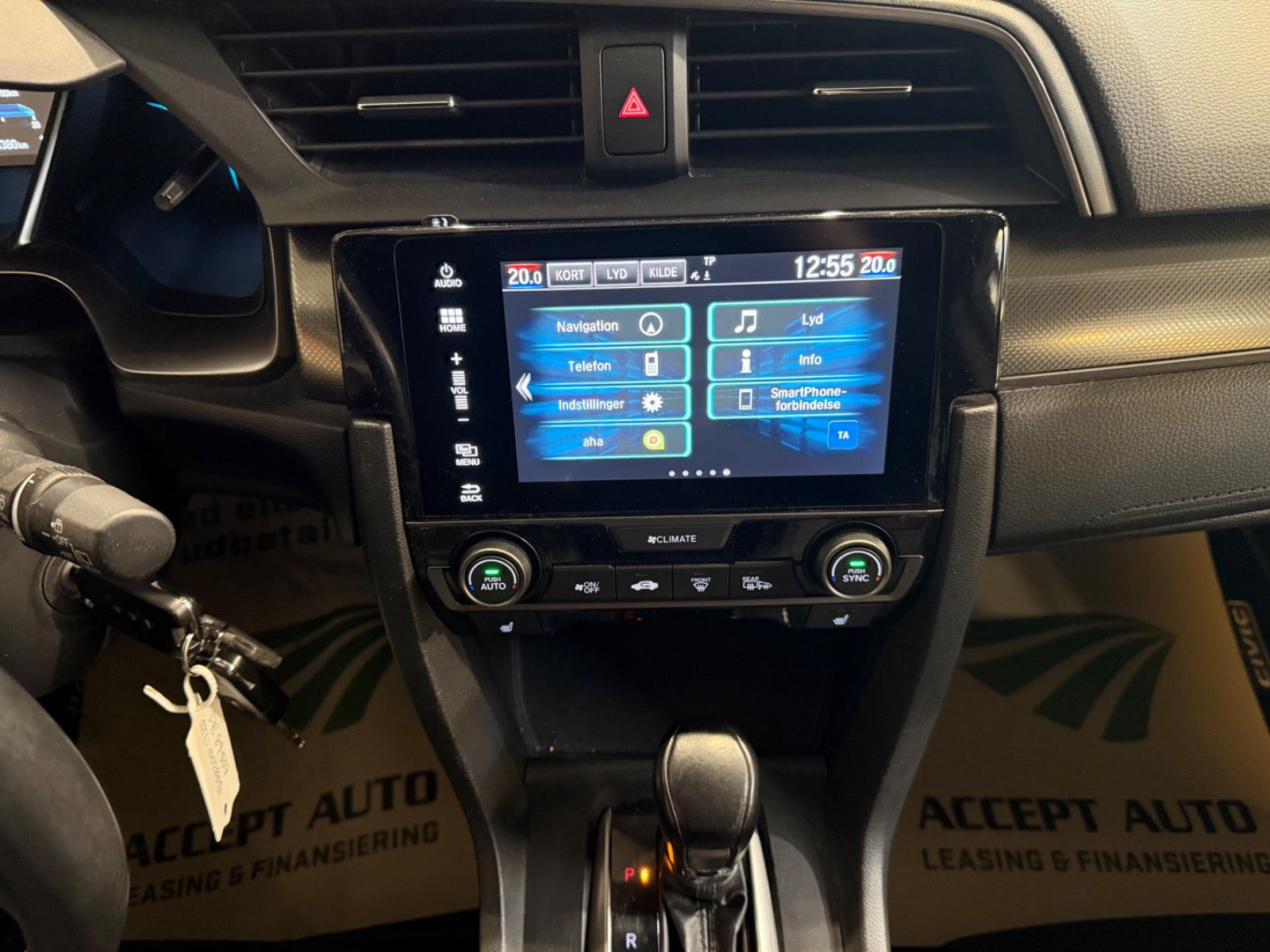 Hvid Honda Civic fra 2018