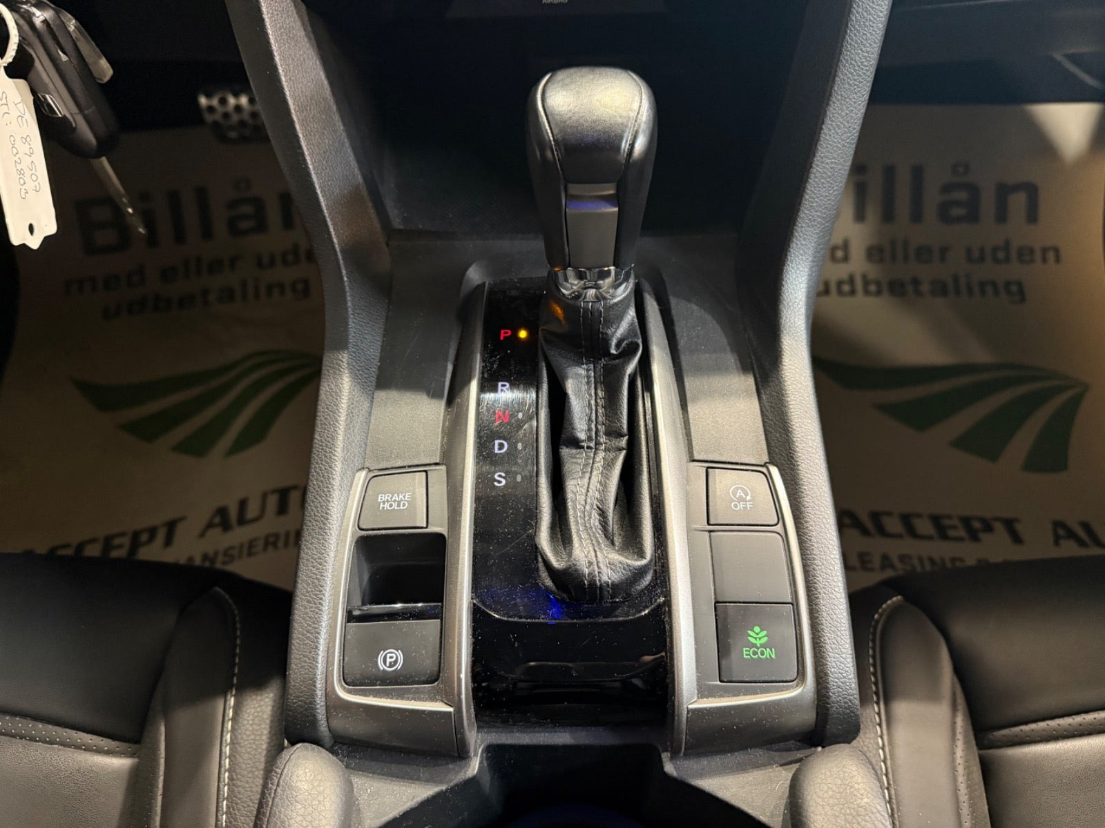 Hvid Honda Civic fra 2018