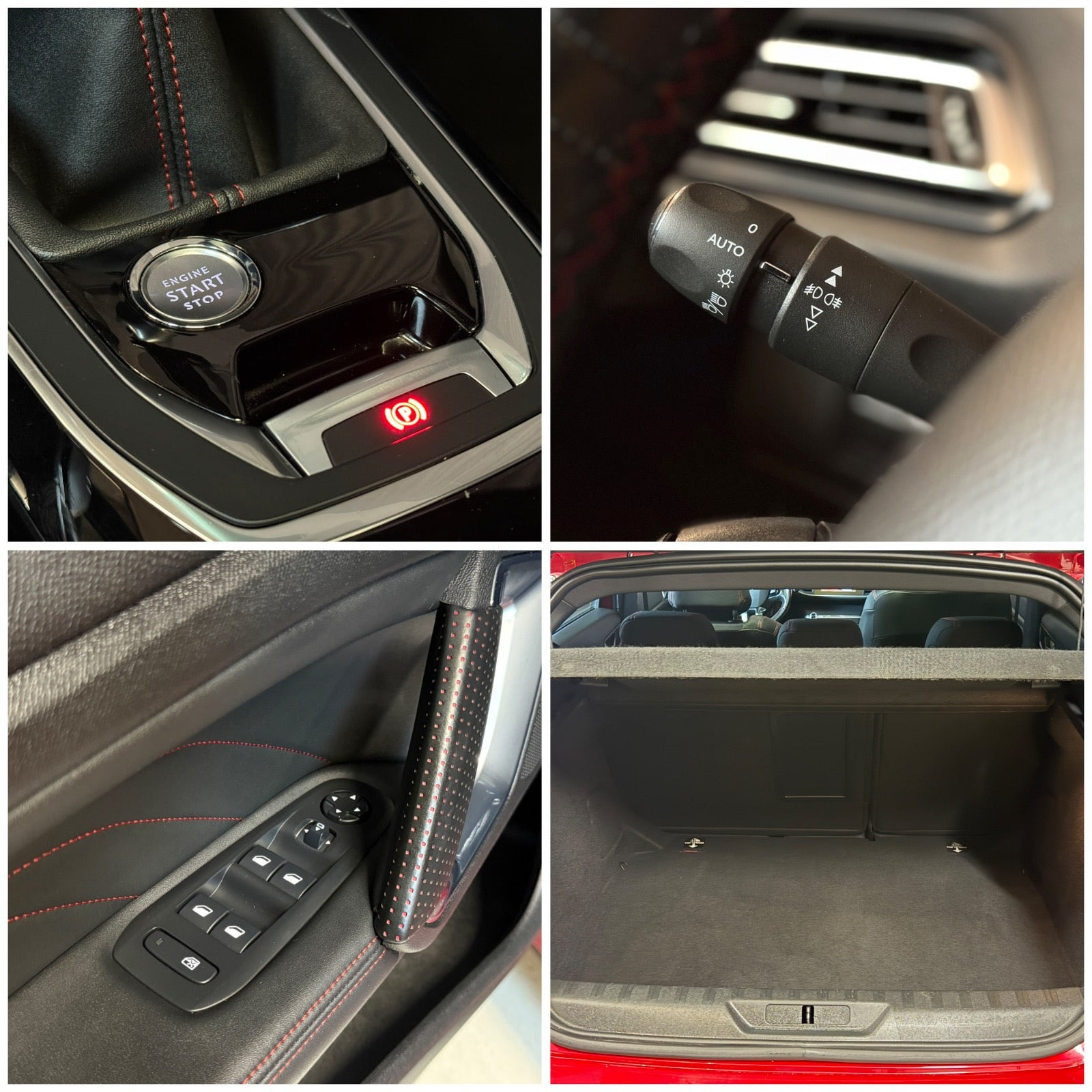 Rød Peugeot 308 fra 2019