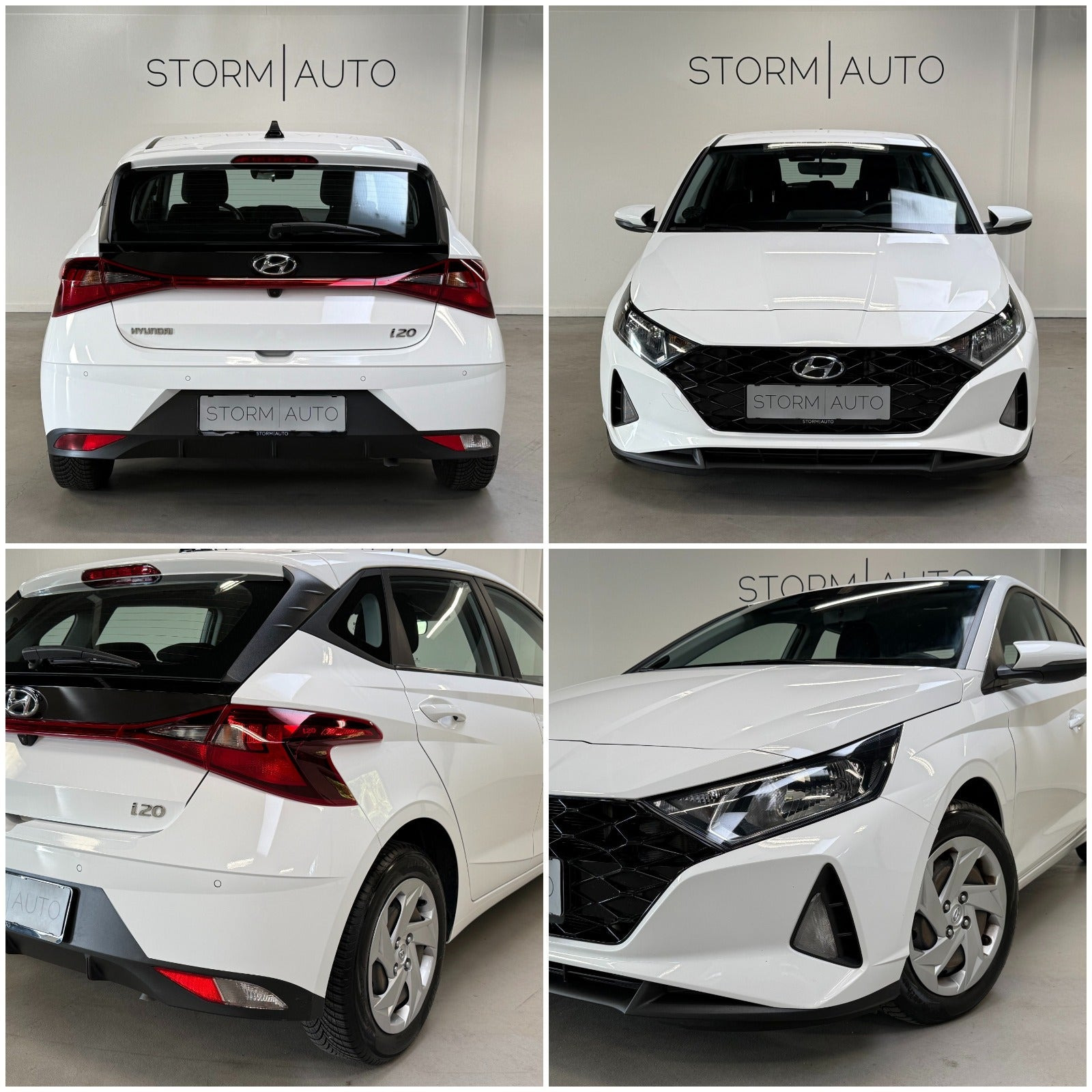 Hvid Hyundai i20 fra 2022