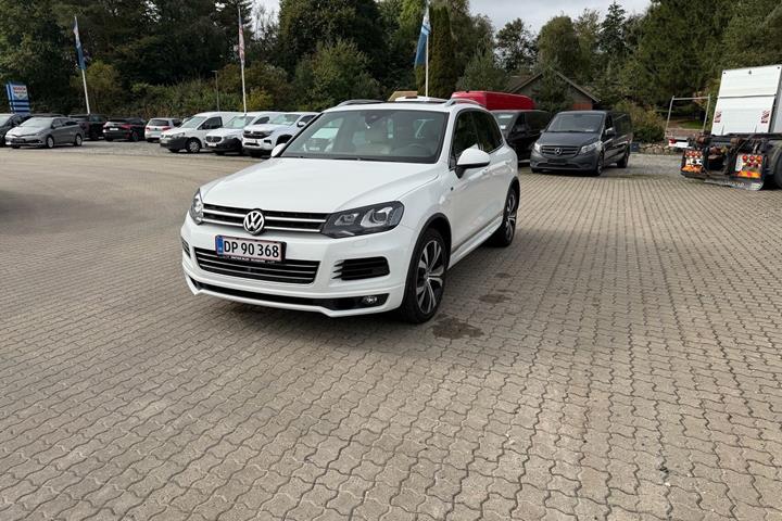 Hvid VW Touareg fra 2012