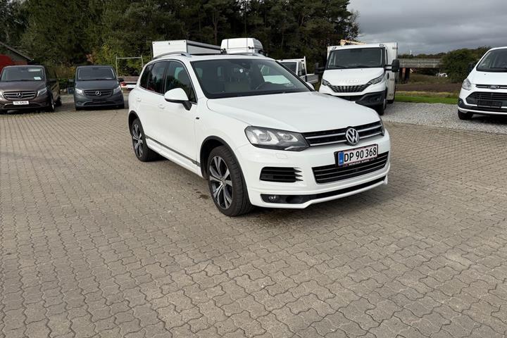 Hvid VW Touareg fra 2012