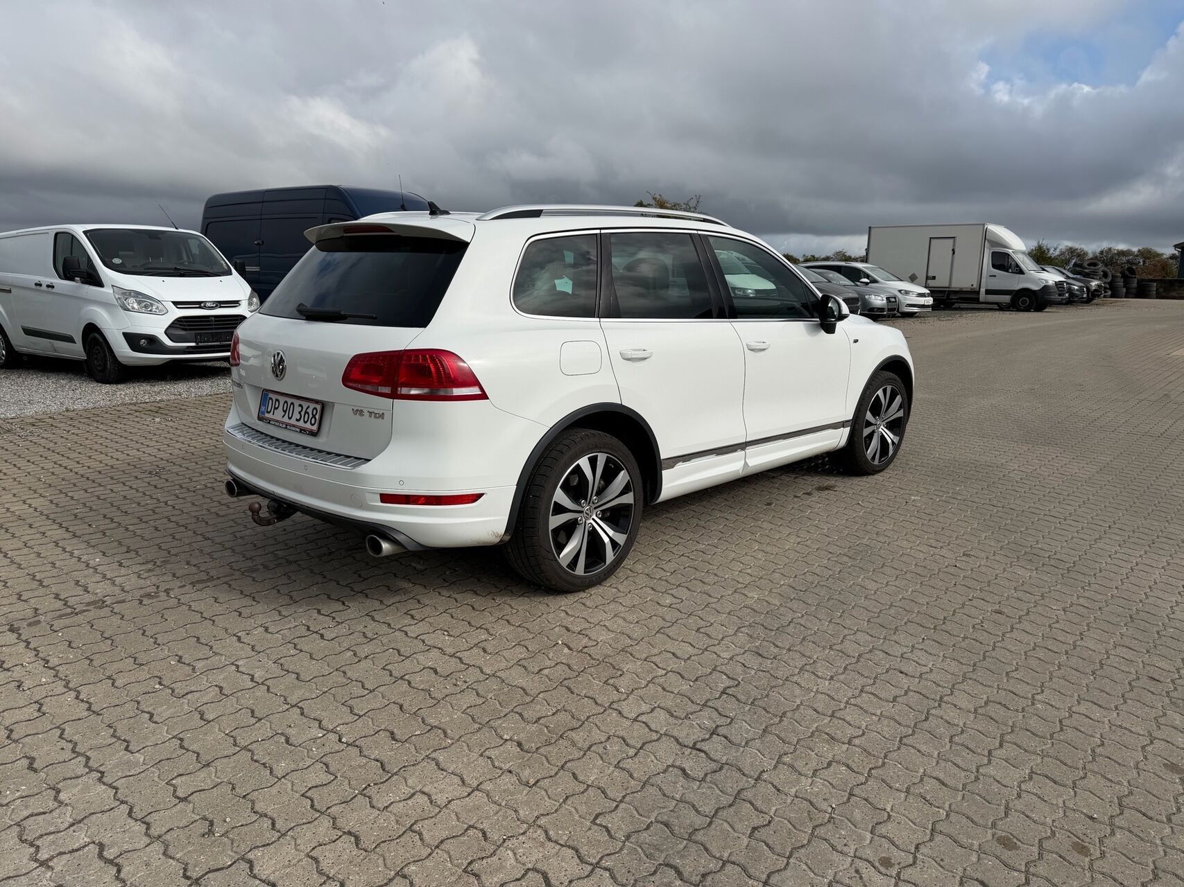 Hvid VW Touareg fra 2012