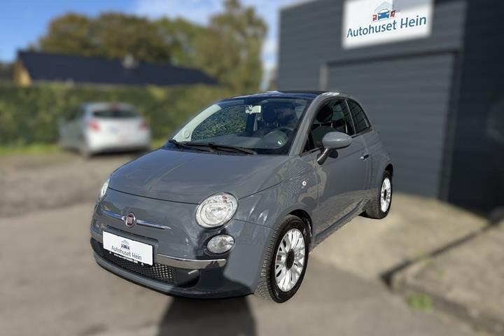 Grå Fiat 500 fra 2014